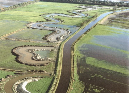 Heavily modified, artificial or natural water streams