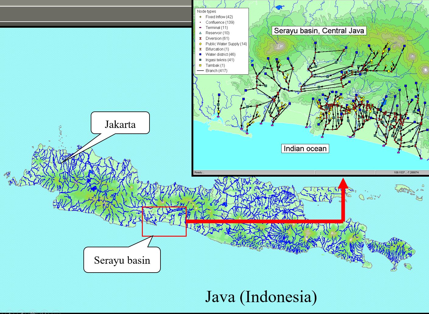 Map as background